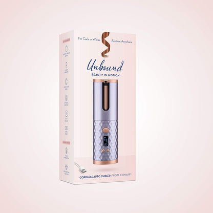 Unbound Cordless Auto Curler - Rechargeable Auto Curler for Curls or Waves